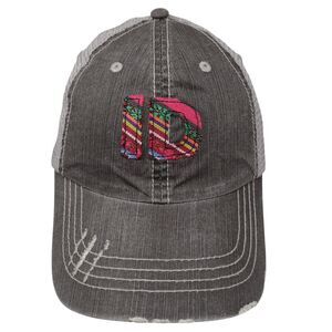 ID Patch Strapback Mesh Back Trucker Hat Gray OSFA Adjustable Idaho HG